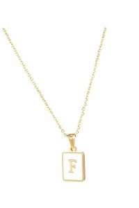 Alphabet Stainless Steel Necklace