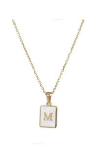Alphabet Stainless Steel Necklace