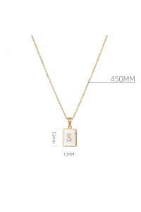 Alphabet Stainless Steel Necklace
