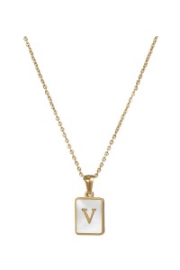 Alphabet Stainless Steel Necklace