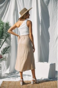 Ruching One Shoulder Crop Top