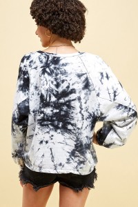 Tie Dye Sweatershirt Top