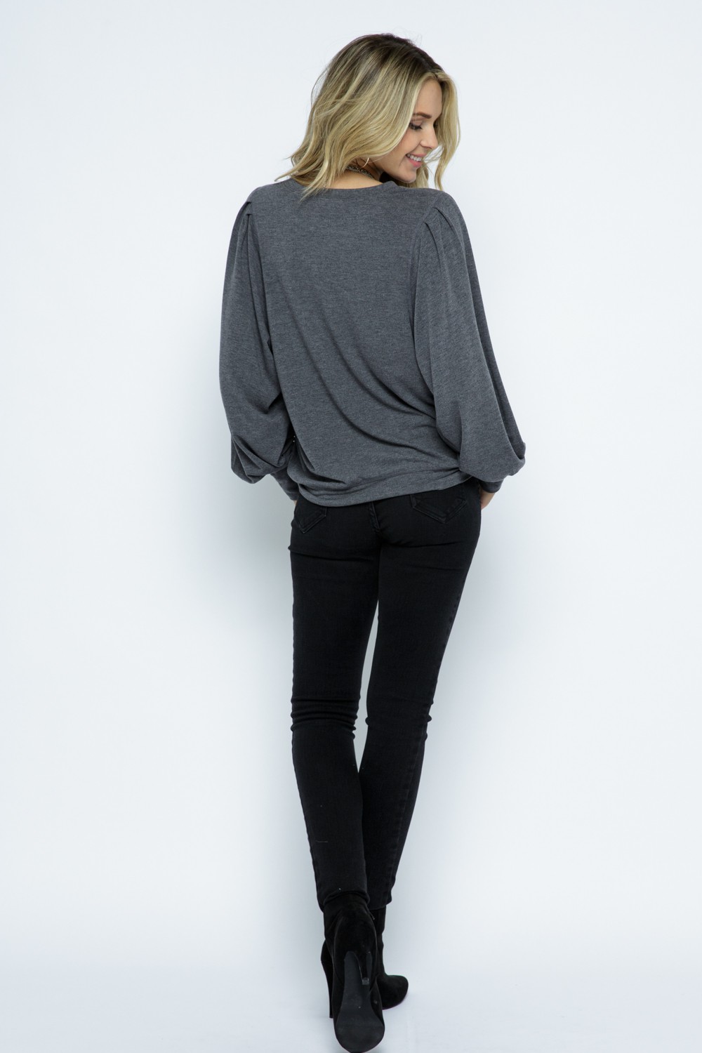 ameri vintage PINCH SLEEVE KNIT TOP トップス - メルカリ